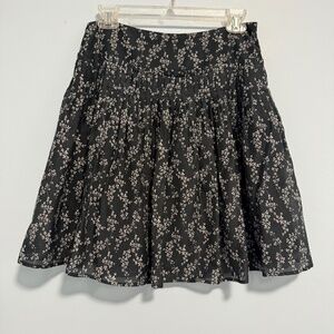 Peruvian Connection Floral Pleated Skirt‎ Blue Size 4